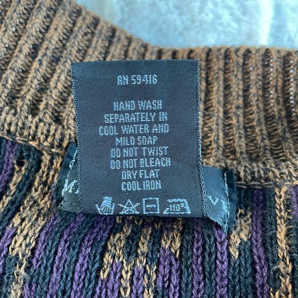 š„VTG Generra Made In USA Abstract Geometric Grandpa Grunge Cardigan Sweater - Picture 9 of 13